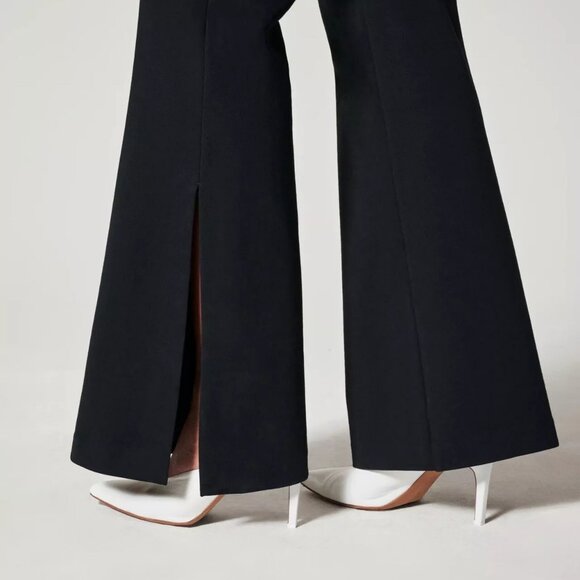SPANX $150 PERFECT PANT SPLIT HEM Side Ponte S L Bootcut Flare - Picture 5 of 9